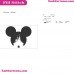 Mickey Mouse Head Disney Castle Embroidery Design