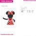 Mickey Mouse Minnie Embroidery Design