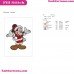 Mickey Mouse Santa Christmas Embroidery Design