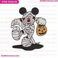 Mickey Mummy Embroidery Design