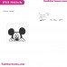Mickey Peeking Mickey Mouse Embroidery Design 2