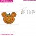 Mickey Pumpkin Embroidery Design 2