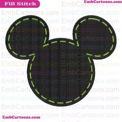 Mickey Stitching Mickey Mouse Embroidery Design