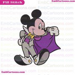 Mickey Vampire Embroidery Design 2
