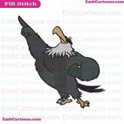 Mighty Eagle Angry Birds Embroidery Design