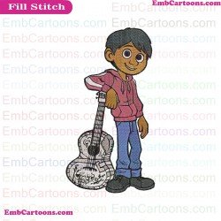 Miguel Coco Embroidery Design