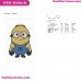 Minion 2 Despicable Me Embroidery Design