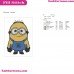 Minion 2 Despicable Me Embroidery Design