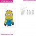 Minion Despicable Me Embroidery Design
