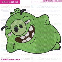 Minion Pig Angry Birds Embroidery Design