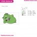 Minion Pig Angry Birds Embroidery Design