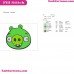 Minion Pig Face Smiley Angry Birds Embroidery Design