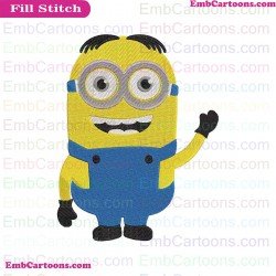 Minion Say Hi Despicable Me Embroidery Design