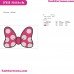 Minnie Bow DOT Mickey Mouse Embroidery Design