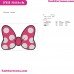 Minnie Bow DOT Mickey Mouse Embroidery Design