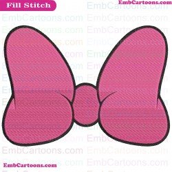 Minnie Bow Mickey Mouse Embroidery Design