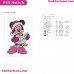 Minnie Carols Christmas Mickey Mouse Embroidery Design