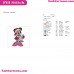 Minnie Carols Christmas Mickey Mouse Embroidery Design