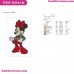 Minnie Christmas Small Gift Mouse Mickey Embroidery Design