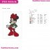 Minnie Christmas Small Gift Mouse Mickey Embroidery Design