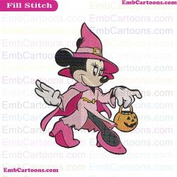 Minnie Halloween Embroidery Design 3