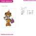 Minnie Halloween Witch Embroidery Design