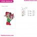 Minnie Mouse Mickey Christmas Present Embroidery Design