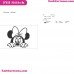 Minnie Peeking 2 Mickey Mouse Embroidery Design