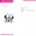 Minnie Peeking 2 Mickey Mouse Embroidery Design