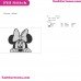 Minnie Peeking Mickey Mouse Embroidery Design