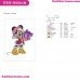 Minnie Present Mickey Mouse Christmas Gift Embroidery Design