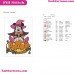 Minnie Pumpkin Embroidery Design