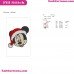 Minnie Santa Face Christmas Hat Mickey Mouse Embroidery Design