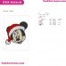 Minnie Santa Face Christmas Hat Mickey Mouse Embroidery Design