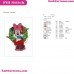 Minnie Wreath Mickey Mouse Christmas Embroidery Design