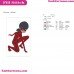 Miraculous Ladybug Angie Nasca Full Mask Embroidery Design