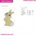 Miss Bunny Embroidery Design 2