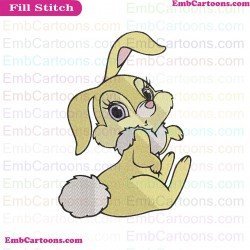 Miss Bunny Embroidery Design 3