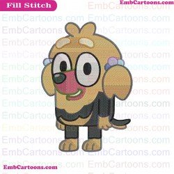 Missy Bluey Friends Embroidery Design