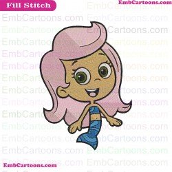 Molly Bubble Guppies Embroidery Design