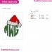 Monogram Christmas Dr Seuss The Cat In The Hat Embroidery Design