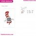 Monogram Cravat Dr Seuss The Cat In The Hat Embroidery Design