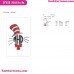 Monogram Hat Cravat Dr Seuss The Cat In The Hat Embroidery Design 2