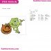 Monsters Inc Mike Wazowski Pumpkin Embroidery Design