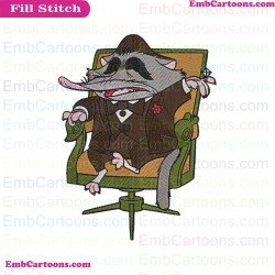 Mr. Big Zootopia Embroidery Design