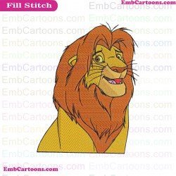 Mufasa The Lion King Embroidery Design 1