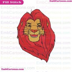Mufasa The Lion King Embroidery Design 2