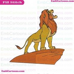 Mufasa The Lion King Embroidery Design 4
