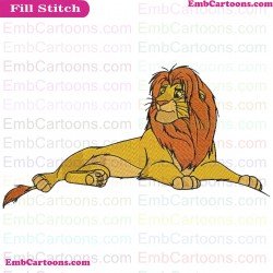 Mufasa The Lion King Embroidery Design 5