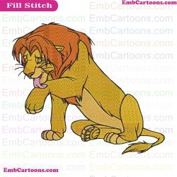 Mufasa The Lion King Embroidery Design 6
